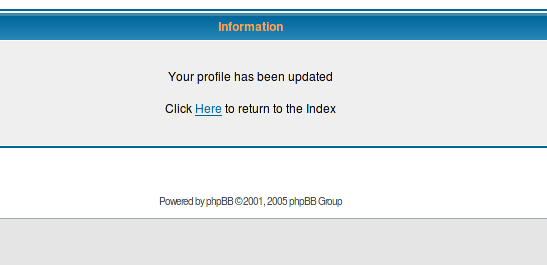 图 8 成功修改个人档案