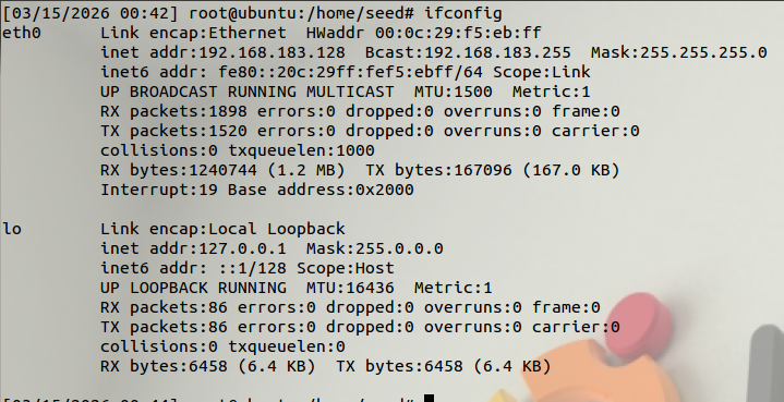 图 3 查看主机IP地址