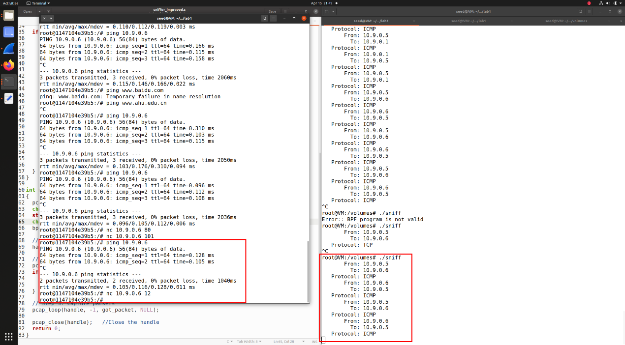 图15 仅保留ICMP协议数据包