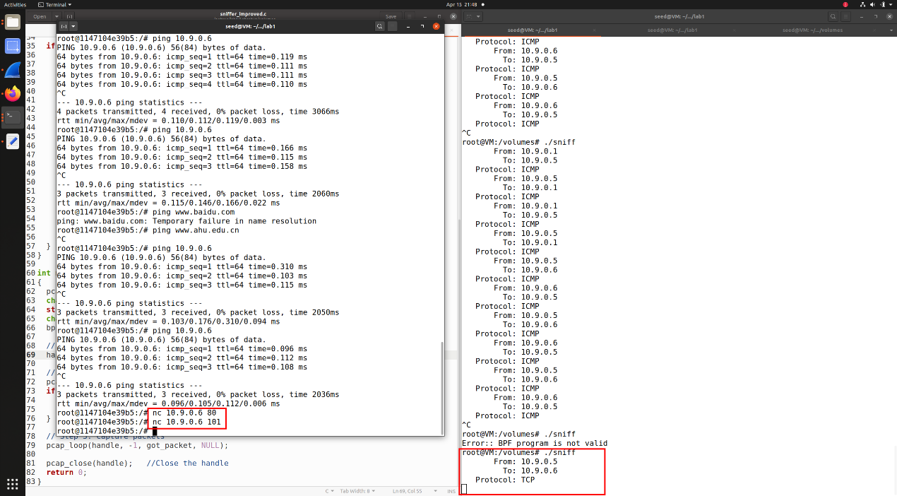 图16 仅保留目的端口为10-100的数据包