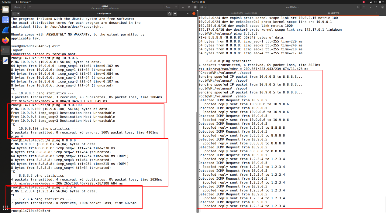 图20 嗅探并伪造数据包