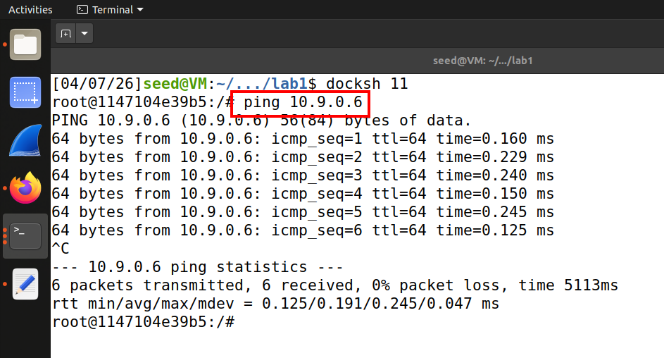 图3 在局域网中其他设备进行ping操作