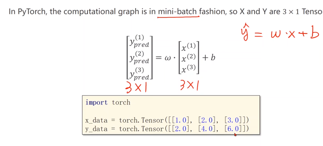 使用矩阵来表示数据集